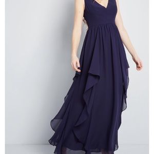 Navy blue gown